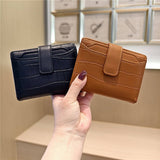 Stone Pattern Bifold Foldable Leather Wallet_Cwab06206
