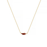CLASSIC SIMPLE COLORFUL BIRTHSTONE NECKLACE_CWMM5669