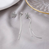 SNOWFLAKE TASSEL SWEET CHRISTMAS EARRINGS_CWAJE1828