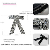 DIAMOND BOW HAIR ACCESSORY TOP CLIP PONYTAIL CLIP_CWAHA4415