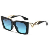CAT EYE CURVED TEMPLE FASHION SUNGLASSES_CWASG0536