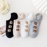CARTOON BEAR SILICONE ANTI SLIP BOAT SOCKS_CWMS2023