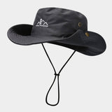 MENS WOMENS EMBROIDERED WIDE BRIM SUN HAT_CWAH3878
