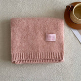 SOLID WOOL BLEND KNIT SCARF FOR WOMEN WARMTH_CWASC2284