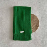 100% WOOL SOLID STRIPED KNIT SCARF UNISEX_CWASC2333