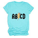 SUMMER NEW ARRIVAL PLUS SIZE TEE WITH LIGHTNING_CWTTS1476