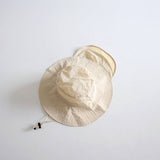 CHILDRENS CANDY COLOR THIN SHAWL BUCKET HAT_CWAH2862