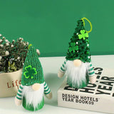 ST PATRICKS DAY SEQUIN HAT LIGHT UP ELF DOLL_CWMM3455