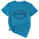 Wome Casual Tee With Fun Football Print_Cwdsd8368