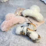 REX RABBIT FUR CLAWS ELEGANT MIXED COLOR CLIPS_CWASC1591