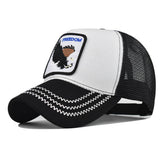 SUMMER NEW ANIMAL EMBROIDERED MESH TRUCKER HAT_CWAH1361