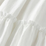 LACE HEM MIDI SKIRT A LINE SKIRT_CWBMS0311