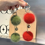 CUTE FUR BALL PENDANT BAG ORNAMENT CAR KEYCHAIN_CWMM2517