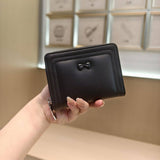 Cute Bow Zip Bifold Wallet For Women_Cwab06227
