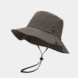 SOLID WIDE BRIM OUTDOOR SUN HAT FOR SUMMER_CWAH3794