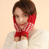 Winter Festive Warm Touch Screen Brushed Gloves_Cwag0376