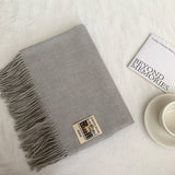 SOLID COLOR FAUX CASHMERE SCARF WINTER WRAP_CWASC2303