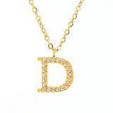 FASHION 26 LETTER DIAMOND PENDANT NECKLACE_CWAJE0684