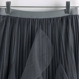 Tulle Skirt Mid-Length High Waist Pleated Skirt_Cwbls0397