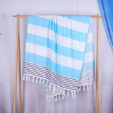 STRIPED TURKISH BEACH TOWEL ABSORBENT SUNPROTECTION_CWMM7666