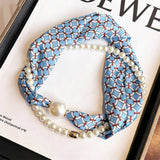 Pearl Magnetic Skinny Silk Neck Scarf_Cwasc03938
