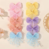 STYLISH DOUBLE LAYER MESH BOW HAIR CLIP FOR KIDS_CWAHA6715