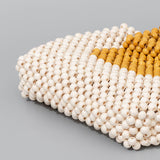 HANDWOVEN WOODEN BEAD TOTE BAG_CWAB2006