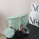 SIMPLE POPULAR RIBBED CHEST BAG AND CROSSBODY BAG_CWAB2081