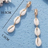 BEACH RESORT STYLE SHELL BEADED EARRINGS_CWAJE1554