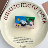 COLORBLOCK DOG ACETATE HAIR CLAW CUTE CLIP_CWAHA6023