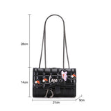 Black Clutch Chain Crossbody Shoulder Bag_Cuab0181