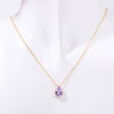 TEARDROP ZIRCON DECEMBER BIRTHSTONE NECKLACE_CWMM5534