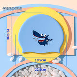 BOYS SILICONE SWIM CAP CUTE SHARK PRINT_CWMM6784