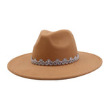 MEN WOMEN WOOL BLEND FEDORA HAT HEART TOP_CWAH04386