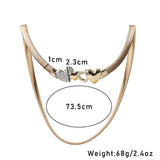 HEART SHAPED WAIST CHAIN WITH ZIRCON STONES_CWMM6417