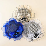NEW LARGE FLOWER FLAT TOP CURLING HAT_CWAH1391