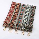 GEOMETRIC EMBROIDERY ADJUSTABLE BAG STRAP_CWMM0366