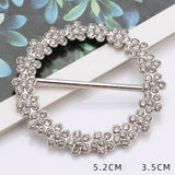 NEW ROUND LACE DIAMOND SILVER SCARF RINGS_CWMM2132