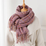 LIGHTWEIGHT KOREAN STYLE FRINGE WINTER SCARF WRAP_CWASC2780