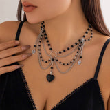 PEARL BEADED NECKLACE WITH PENDANT_CWAJE1157