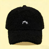 Winter Mountain Embroidery Warm Baseball Cap_Cwah04765