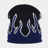 FASHION FLAME JACQUARD KNITTED HAT_CWAH1615