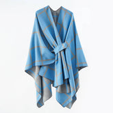 NEW FASHION SHAWL PLAID DUAL PURPOSE SIMPLE SHAWL_CWMM2086