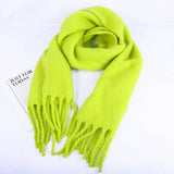 CLASSIC SOLID FRINGE SCARF THICK WARM_CWASC2340