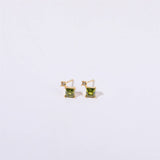 SIMPLE OPAL ZIRCON SMALL BONE STUD EARRINGS_CWMM5717