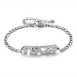 NEW STAINLESS STEEL ZODIAC PENDANT BRACELET_CWMM2716