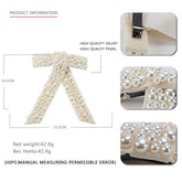 BOW HAIR ACCESSORIES PEARL INLAID GEOMETRICHAIRPIN_CWAHA4416