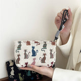 Chenille Cat Mini Makeupbag Phone Sunglasses Pouch_Cuab00689
