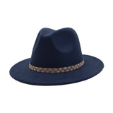 Unisex Vintage Wool Fedorahat British Ethnic Style_Cwah04392