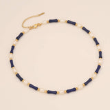 FASHION PEARL BAMBOO NATURAL STONE NECKLACE_CWAJE0652